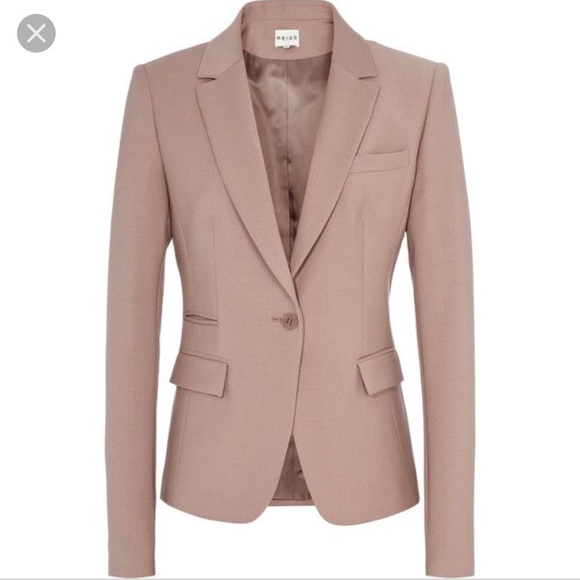 Reiss Jackets & Blazers - Reiss Raffy Mauve Pink Blazer Jacket Career 6
